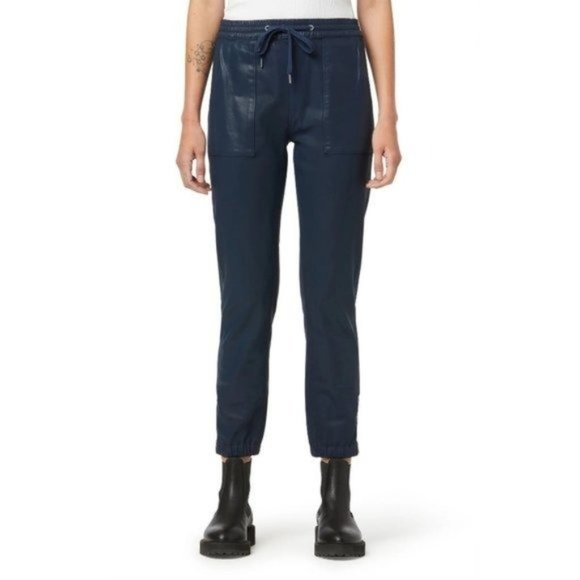 HUDSON JEANS Coated Utility Jogger Jeans in Pageant Blue Coate NWT - Picture 3 of 8